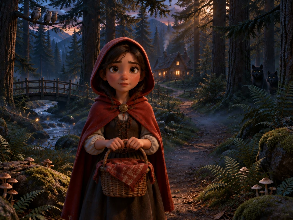 Basket Path Through Pines — Preview