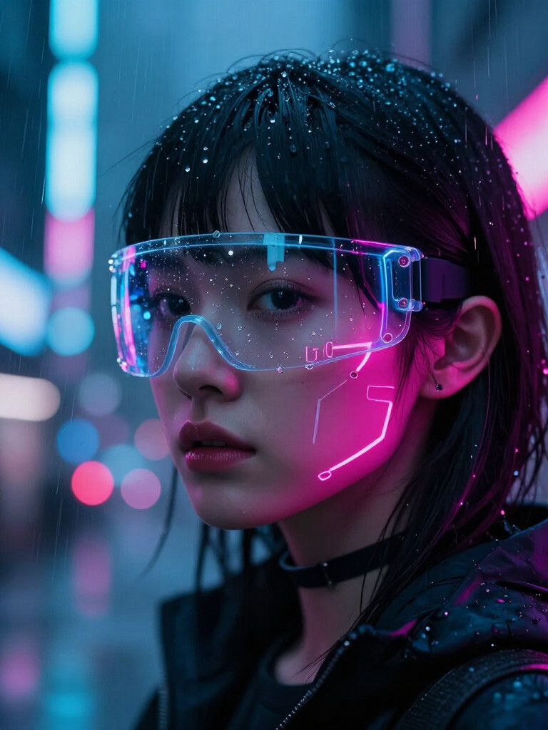 Tokyo Rain Glassmorphism preview